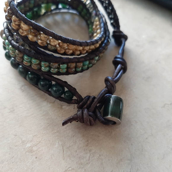 Leather wrap bracelet - Picture 5 of 5